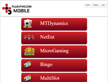 Tablet Screenshot of mobile.plus-five.com